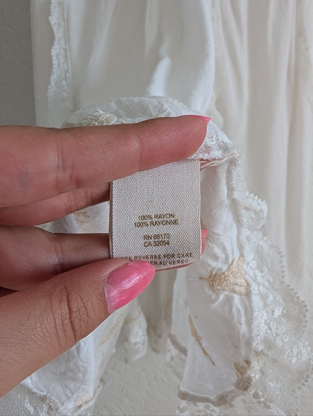 Free People Cream Lace-Trim Slip Top - Picture 12 of 12